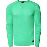 Schmal geschnittener Rippstrick-Pullover
