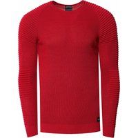 Schmal geschnittener Rippstrick-Pullover