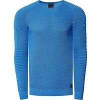Schmal geschnittener Rippstrick-Pullover