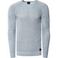 Schmal geschnittener Rippstrick-Pullover