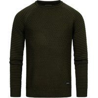 Strukturierter Strickpullover mit Rundhalsausschnitt