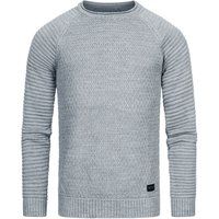 Strukturierter Strickpullover mit Rundhalsausschnitt