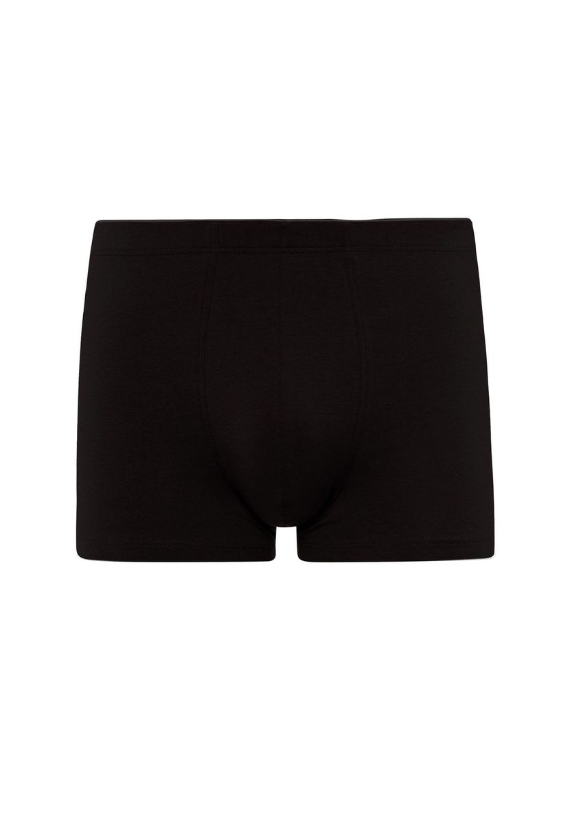 Klassische schwarze Baumwoll-Boxershorts