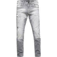 Straight Fit Jeans im Biker-Stil