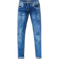 Blaue Used Regular Fit Jeans