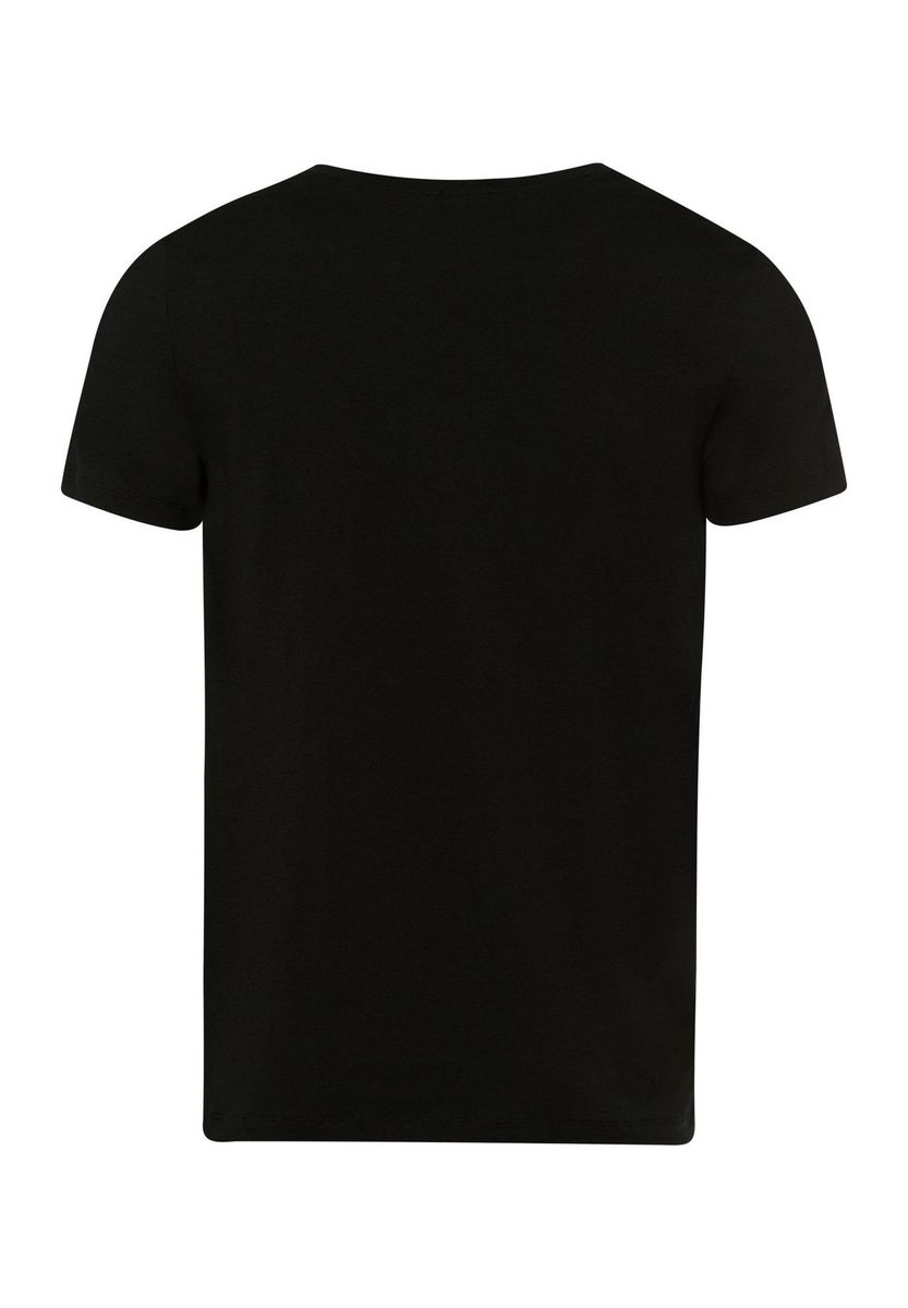 Klassisches V-Ausschnitt Baumwoll-T-Shirt