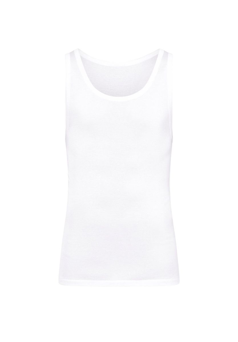 Klassisches weißes Baumwoll-Tanktop