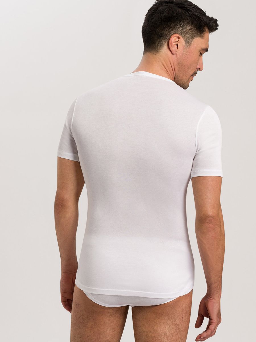 V-Shirt aus merzerisierter Baumwolle