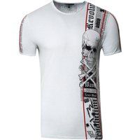 Ausgefallenes Totenkopf-Grafik-T-Shirt