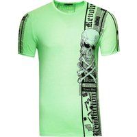 Ausgefallenes Totenkopf-Grafik-T-Shirt