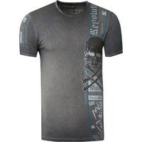 Ausgefallenes Totenkopf-Grafik-T-Shirt