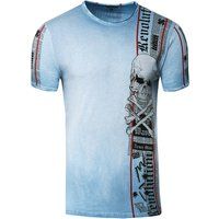 Ausgefallenes Totenkopf-Grafik-T-Shirt