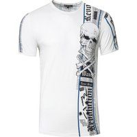 Ausgefallenes Totenkopf-Grafik-T-Shirt