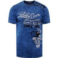 Herren T-Shirt mit Grafikdruck und Rundhalsausschnitt