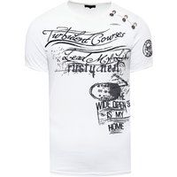 Herren T-Shirt mit Grafikdruck und Rundhalsausschnitt