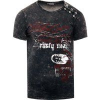 Herren T-Shirt mit Grafikdruck und Rundhalsausschnitt
