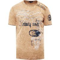 Herren T-Shirt mit Grafikdruck und Rundhalsausschnitt