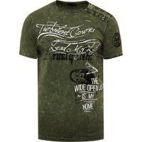 Herren T-Shirt mit Grafikdruck und Rundhalsausschnitt