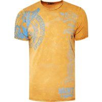 T-Shirt mit Säurewaschung und Grafikdruck
