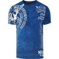 T-Shirt mit Säurewaschung und Grafikdruck