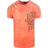 T-Shirt mit verwaschenem Grafikdruck und Rundhalsausschnitt