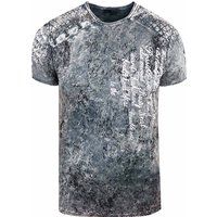 T-Shirt mit verwaschenem Grafikdruck und Rundhalsausschnitt