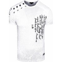 T-Shirt mit verwaschenem Grafikdruck und Rundhalsausschnitt
