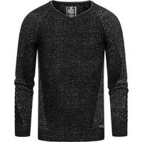 Schmal geschnittener Strickpullover mit Strukturmuster