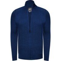 Schmale Strickjacke im Biker-Stil