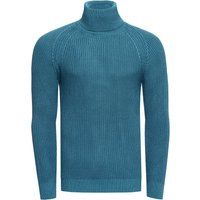 Herren Slim-Fit Rollkragen Strickpullover