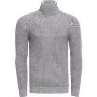 Herren Slim-Fit Rollkragen Strickpullover