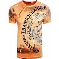 T-Shirt mit grafischem Distressed-Print