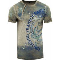 T-Shirt mit grafischem Distressed-Print