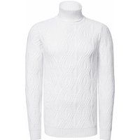 Strick-Rollkragenpullover mit Textur
