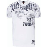 T-Shirt mit Used-Look und Grafikprint