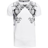 T-Shirt mit Adler-Print und Rundhalsausschnitt