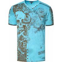 T-Shirt mit Totenkopf- und Schlangen-Grafikdruck