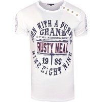 Lässiges T-Shirt mit Grafikprint aus Baumwolle