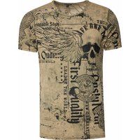 Verwaschenes T-Shirt mit Grafikprint