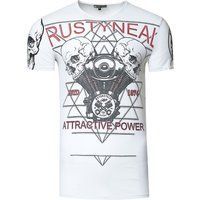 Rocker T-Shirt mit Schädel-Print