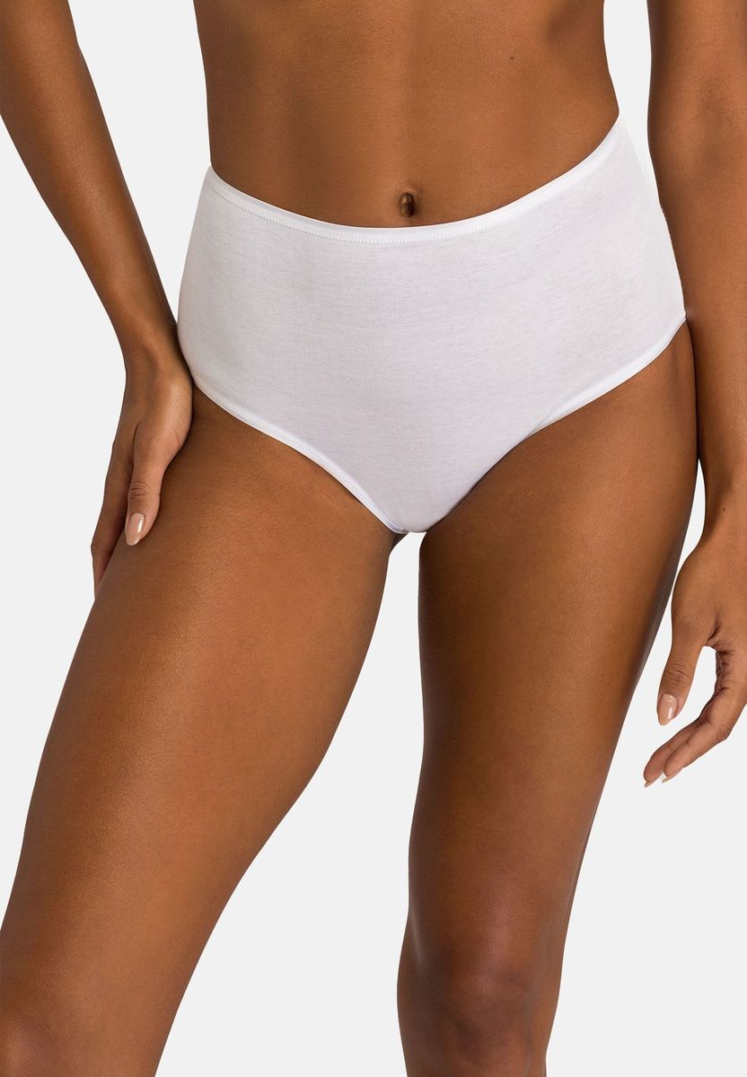Nahtloser High-Waist Baumwoll Maxi Slip