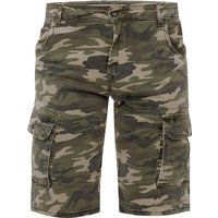 Camouflage-Muster Regular Fit Cargo Shorts