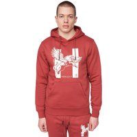 Henleys - "Curveball" Kapuzenpullover für Herren (Tiefes Rot)