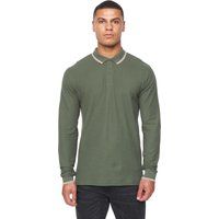 Duck and Cover - "Roxberry" Poloshirt für Herren Langärmlig (Tannengrün)