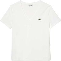 Damen V-Ausschnitt Baumwoll-T-Shirt