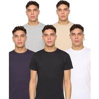 Herren Klassisches T-Shirt Set Einfarbig
