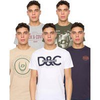 Duck and Cover - "Cheymore" T-Shirt für Herren(5er-Pack) (Bunt)