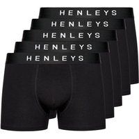 Herren Einfarbige Schwarze Boxershorts Packung