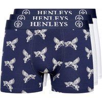 Henleys - "Lionwing" Boxershorts für Herren(3er-Pack) (Bunt)