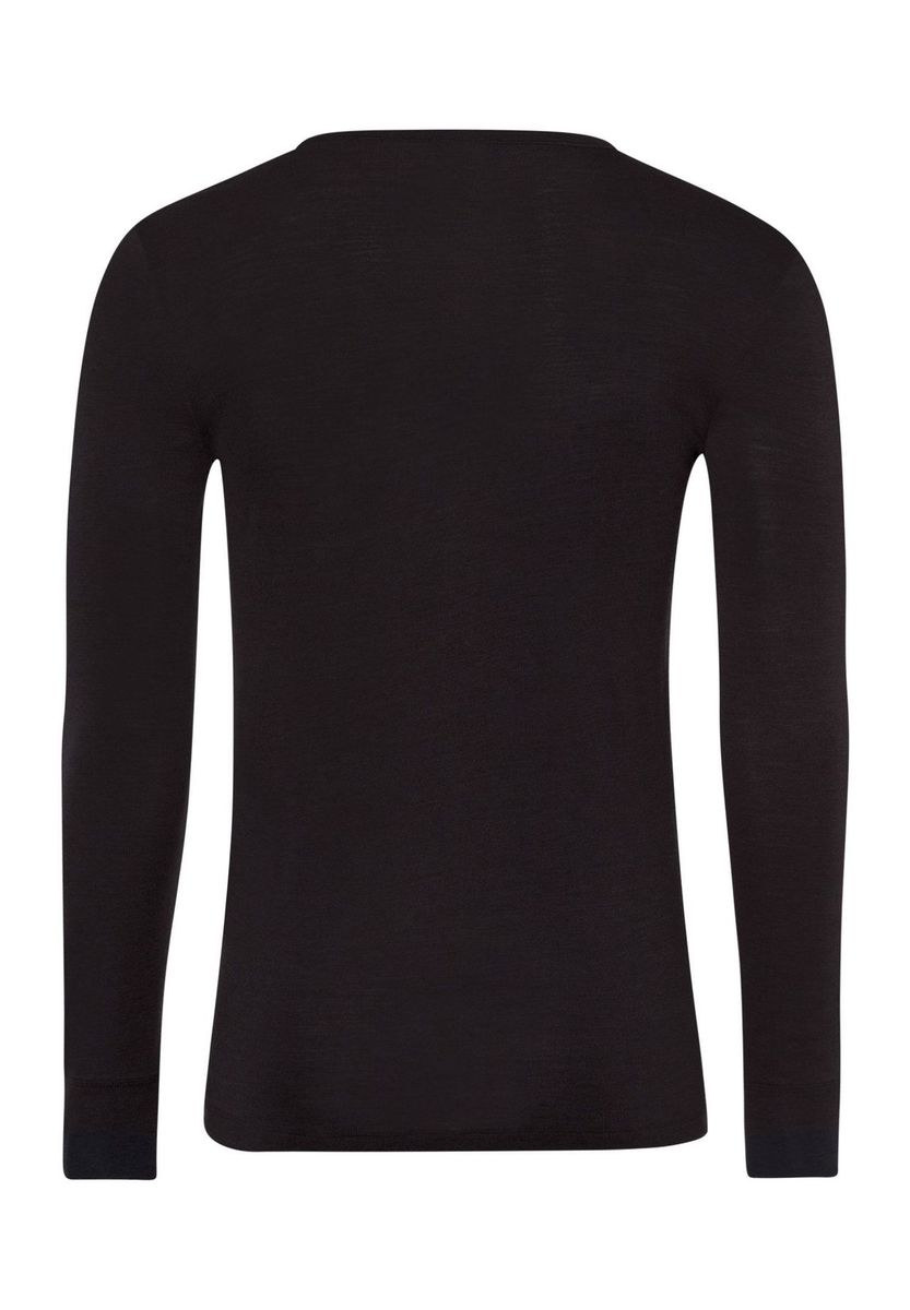 Langarmshirt aus Woll-Seiden-Mischung